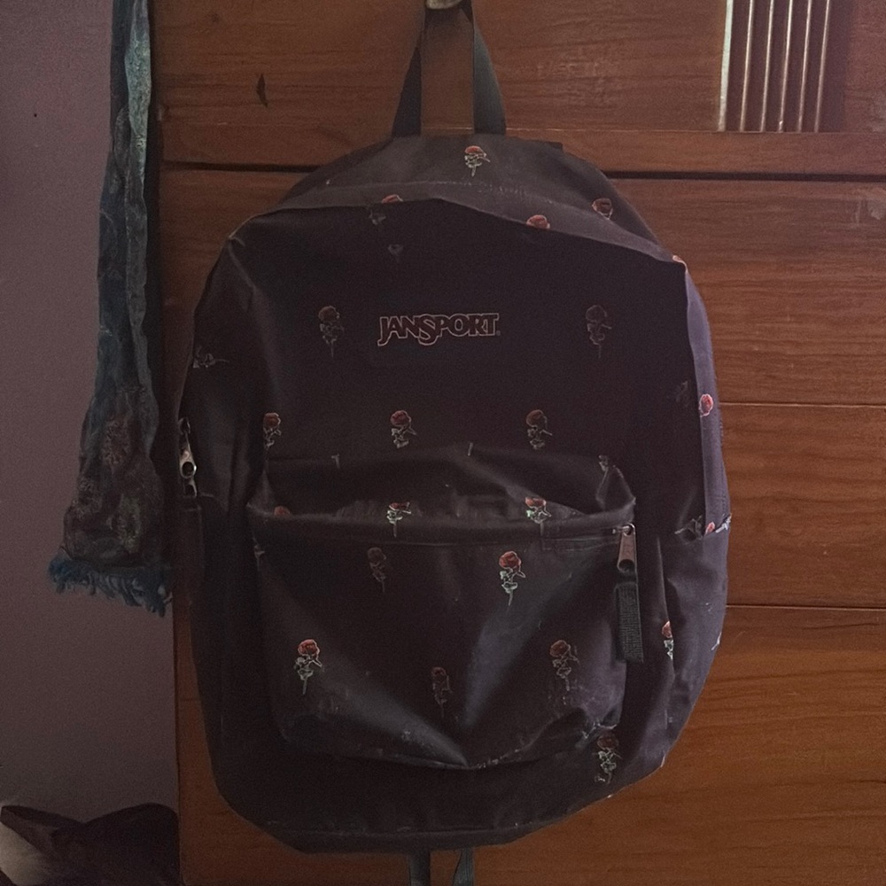 Jansport backpack with roses